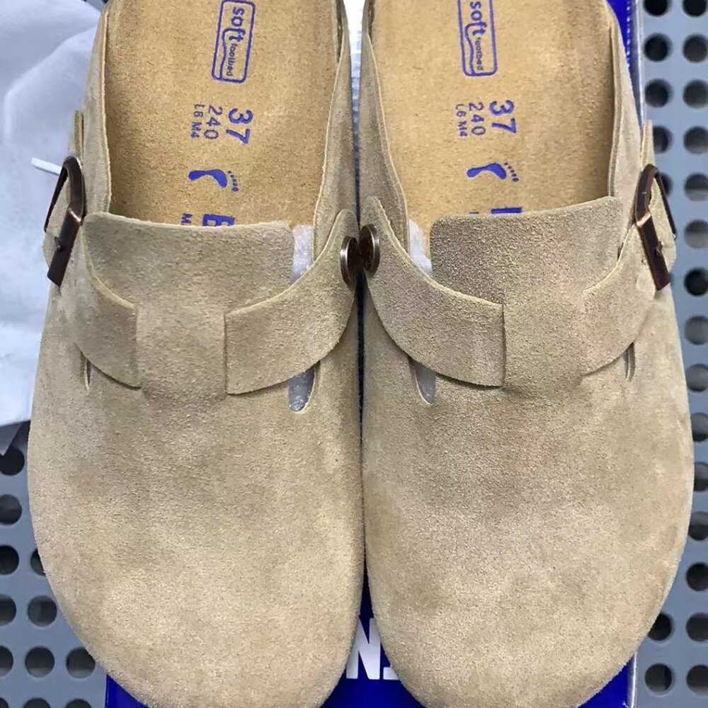 Birkenstock Unisex Half Slippers, Sand Size 7